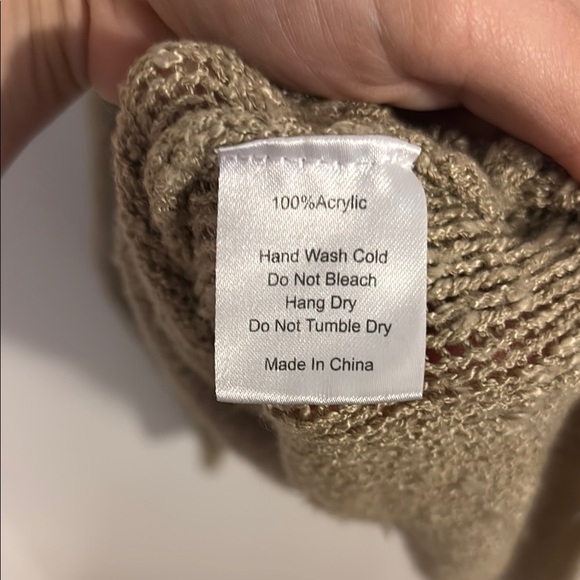 Beige Slouchy Surf Sweater - Picture 4 of 5